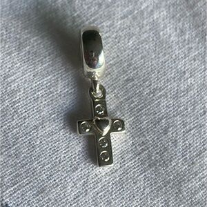 Pandora retired CZ cross charm